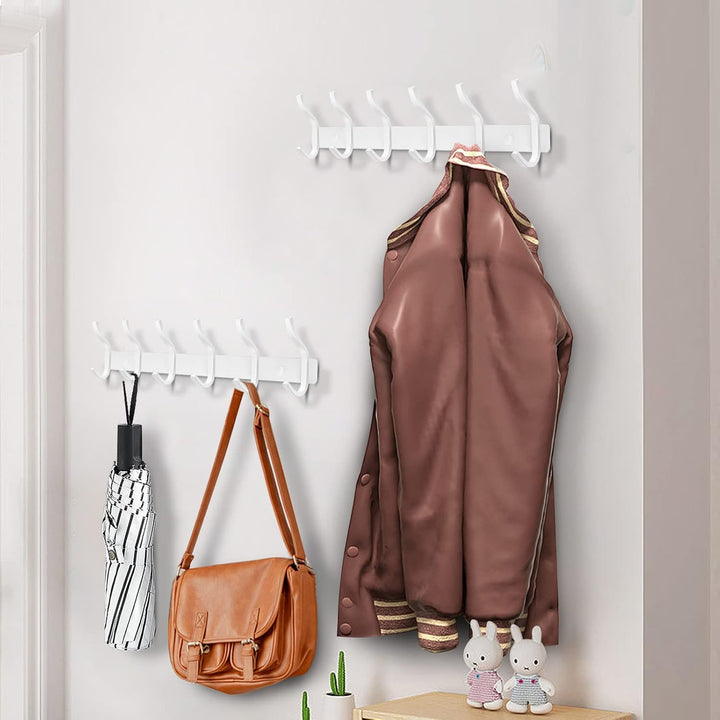 Garderobenhaken Edelstahl, Hakenleiste Kleiderhaken Wand mit 4 Haken, Garderobe Garderobenleiste Wan