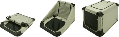 Maelson Soft Kennel faltbare Hundebox -beige - S 72 - (72 x 52 x 51 cm) hautfarben L 72 x B 51 x H 5