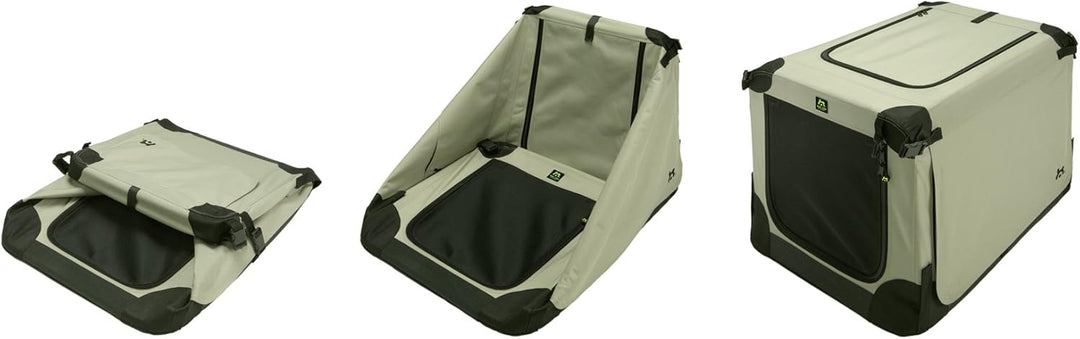 Maelson Soft Kennel faltbare Hundebox -beige - M 82 - (82 x 59 x 59 cm) hautfarben M 82 - (82 x 59 x