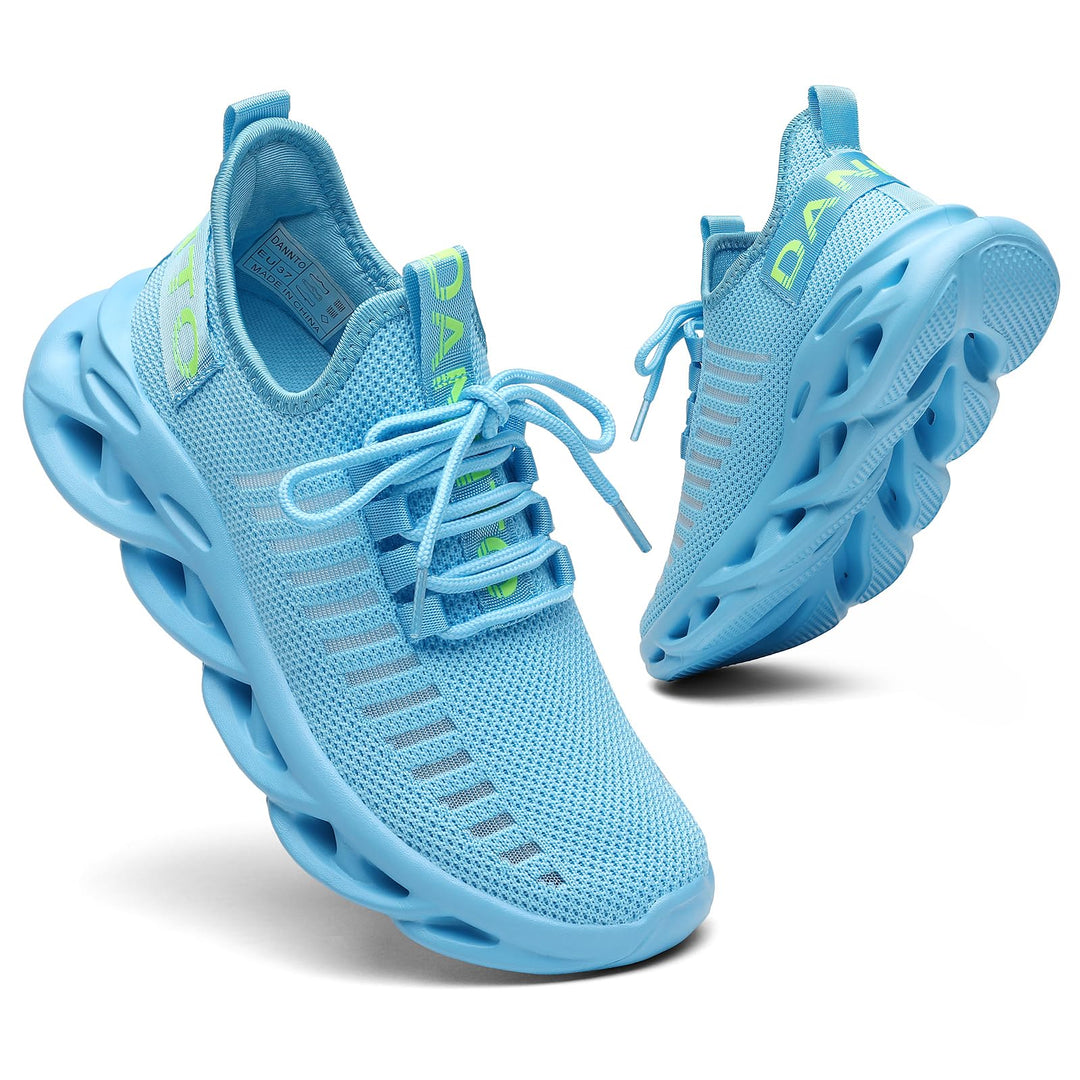 DANNTO Laufschuhe Herren Turnschuhe Damen Sneaker Leichte Atmungsaktiv rutschfeste Sportschuhe Gym F