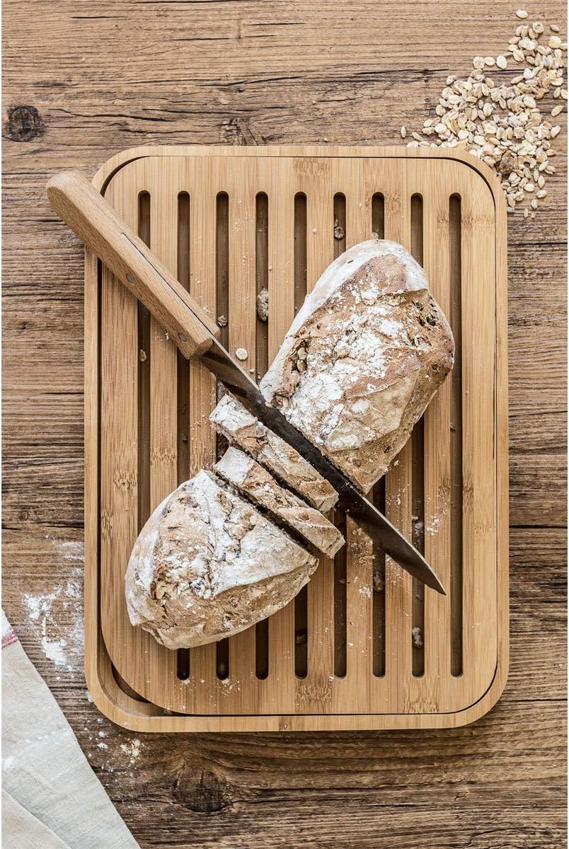 Pebbly Brotschneidebrett, Bamboo, Natürlich, Einzigartig, Natürlich
