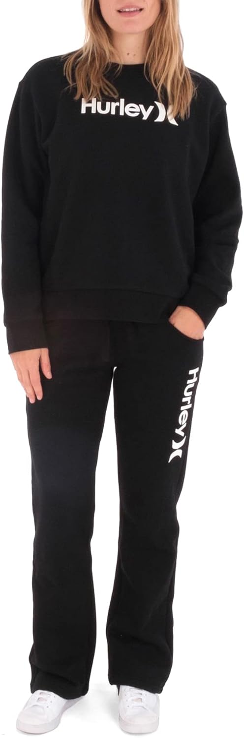 Hurley Damen Lässige Hose OAO Fleece Jogger M Schwarz, M Schwarz