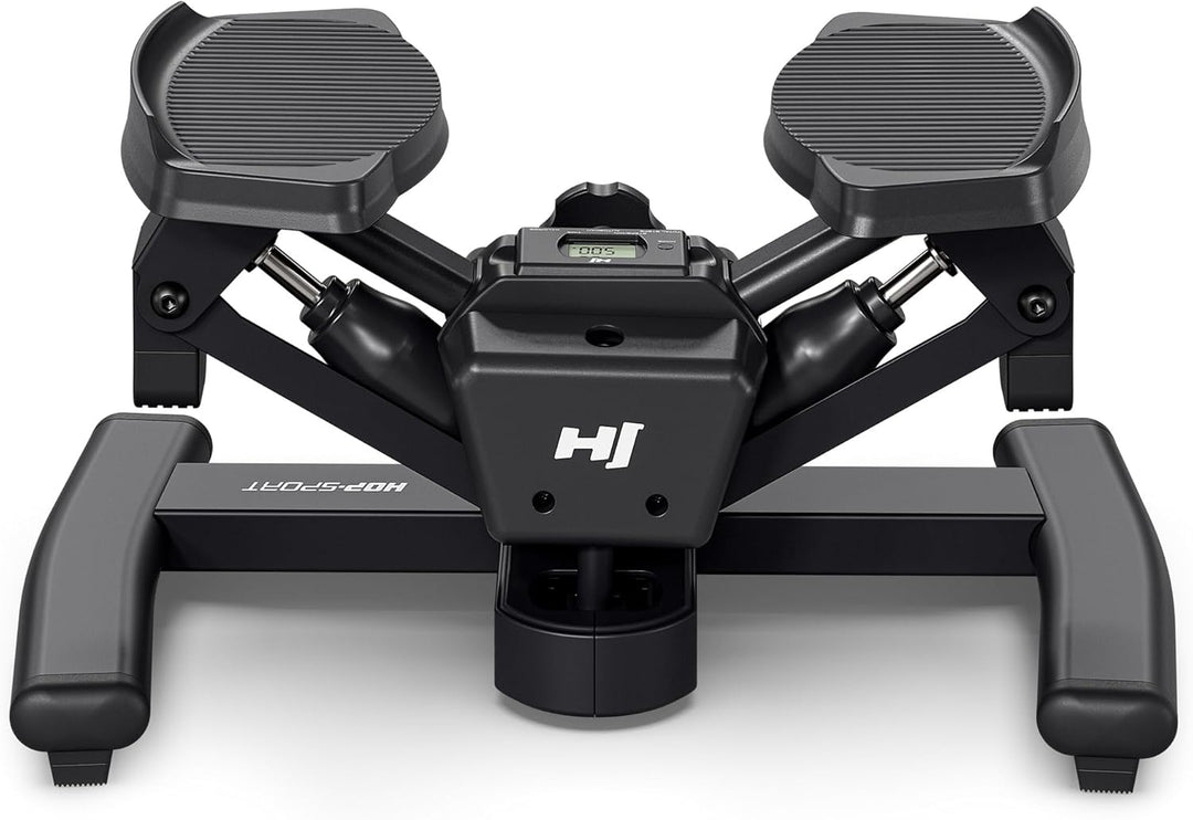HOP Sport® Mini Stepper für Zuhause HS-060S, Swing & Twist Stepper, Hometrainer für Bein-, Arm- & Po