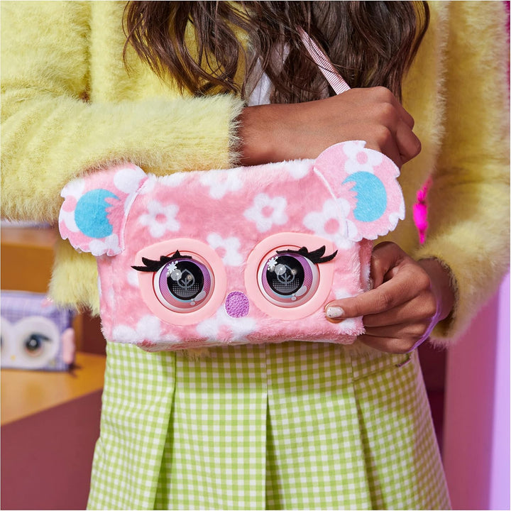 Purse Pets Print Perfect Koala - interaktive Tiertasche mit 30+ Geräuschen, Augenblinzeln und Musik,