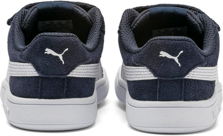 PUMA Unisex-Kinder Smash V2 Sd V Inf Sneaker, Peacoat Puma White