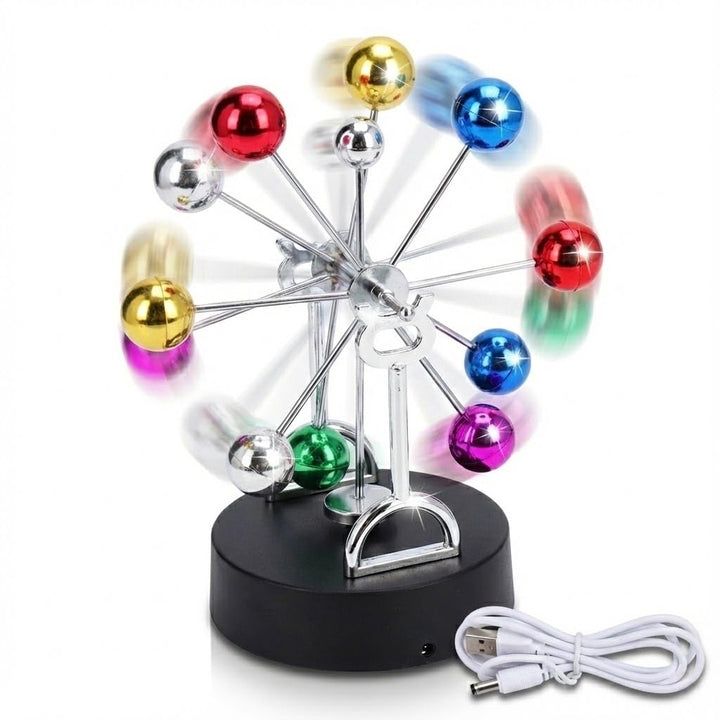 Perpetuum Mobile leises Schreibtischdeko Geschenk für Büro Antistress