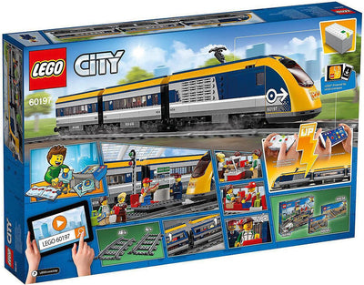 LEGO 60197 City Personenzug mit batteriebetriebenem Motor, ferngesteuertes Set mit Bluetooth-Verbind