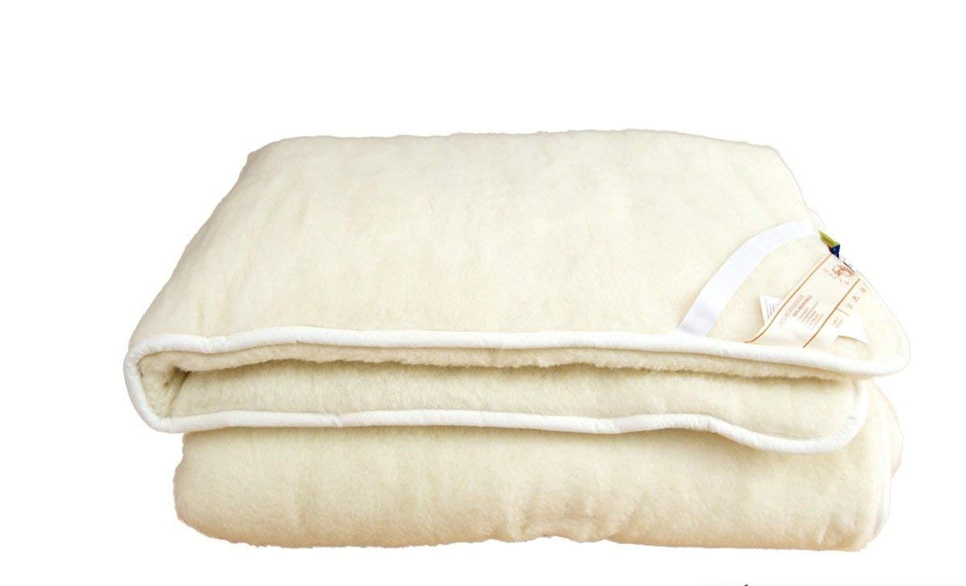Unterbett, Matratzenauflage, Bettauflage, Schonbezug 100% Wolle (180x200), 180x200