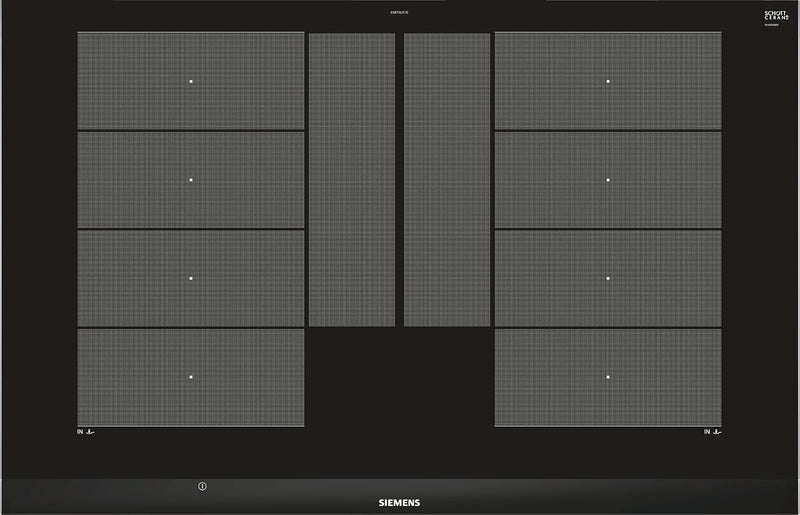 Siemens EX875LYC1E iQ700 Induktions-Kochstelle / Dual LightSlider-Bedienung, Schwarz, 80 centimeters