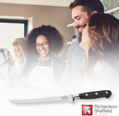 Richardson Sheffield V SABATIER Filetiermesser, gehärteter Klingenstahl, rostfrei, extrem scharf, Fi