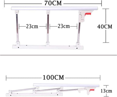 Faltbare Bettgitter-Sicherheits-Seitenschutz für ältere Menschen, Erwachsene unterstützen Griff Schu