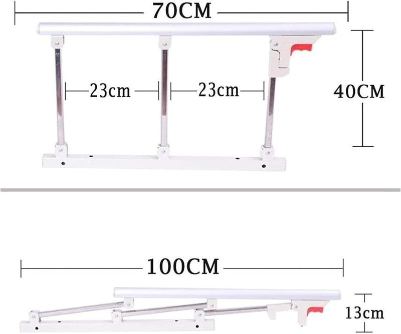 Faltbare Bettgitter-Sicherheits-Seitenschutz für ältere Menschen, Erwachsene unterstützen Griff Schu
