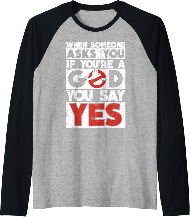 Ghostbusters Movie Quote Word Stack Raglan