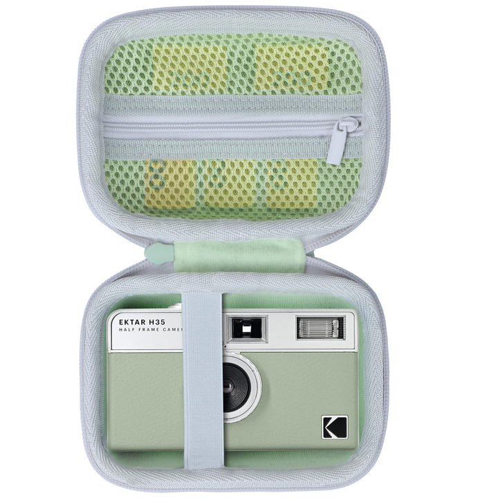 Hart Schutz Hülle Etui für Kodak EKTAR H35/ H35N/ Ultra F9/ M35/ M38 Halbformat-Filmkamera Hellgrün+
