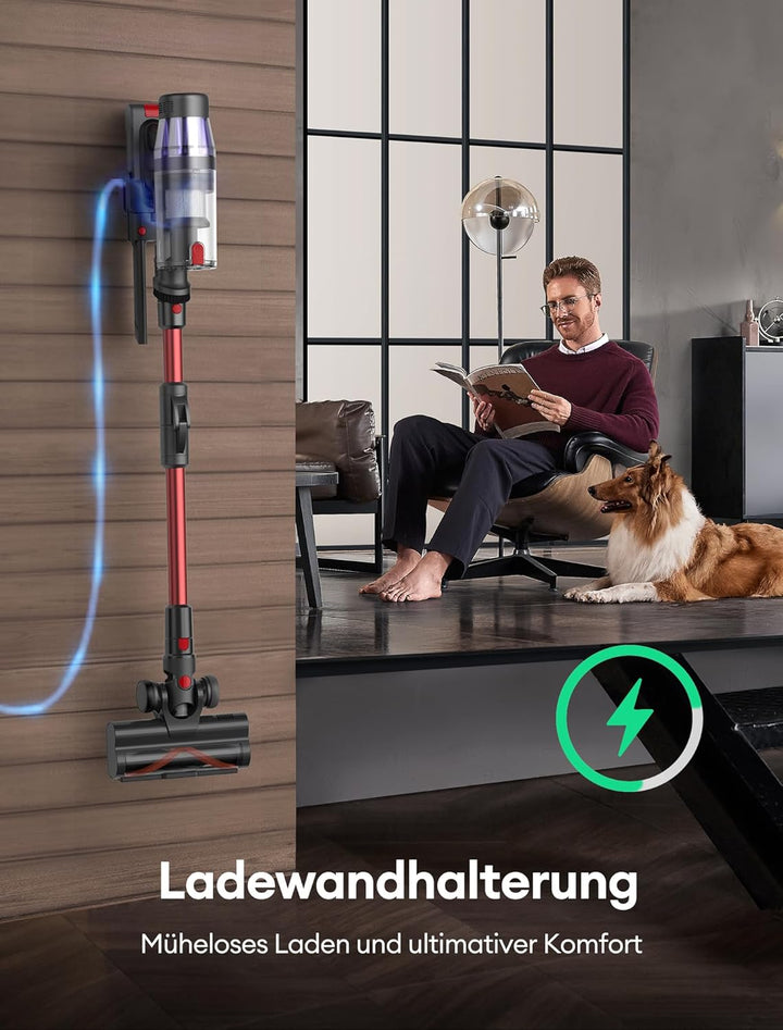 Ultenic U16 Flex Akku Staubsauger Kabellos 550W/45 Kpa, 60 Min Laufzeit Akkustaubsauger mit Touchscr