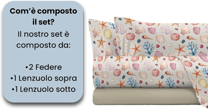 Italian Bed Linen, Fashion Bettwäsche-Set, Mikrofaser, Marea, Doppelbett Doppelbett Marea, Doppelbet
