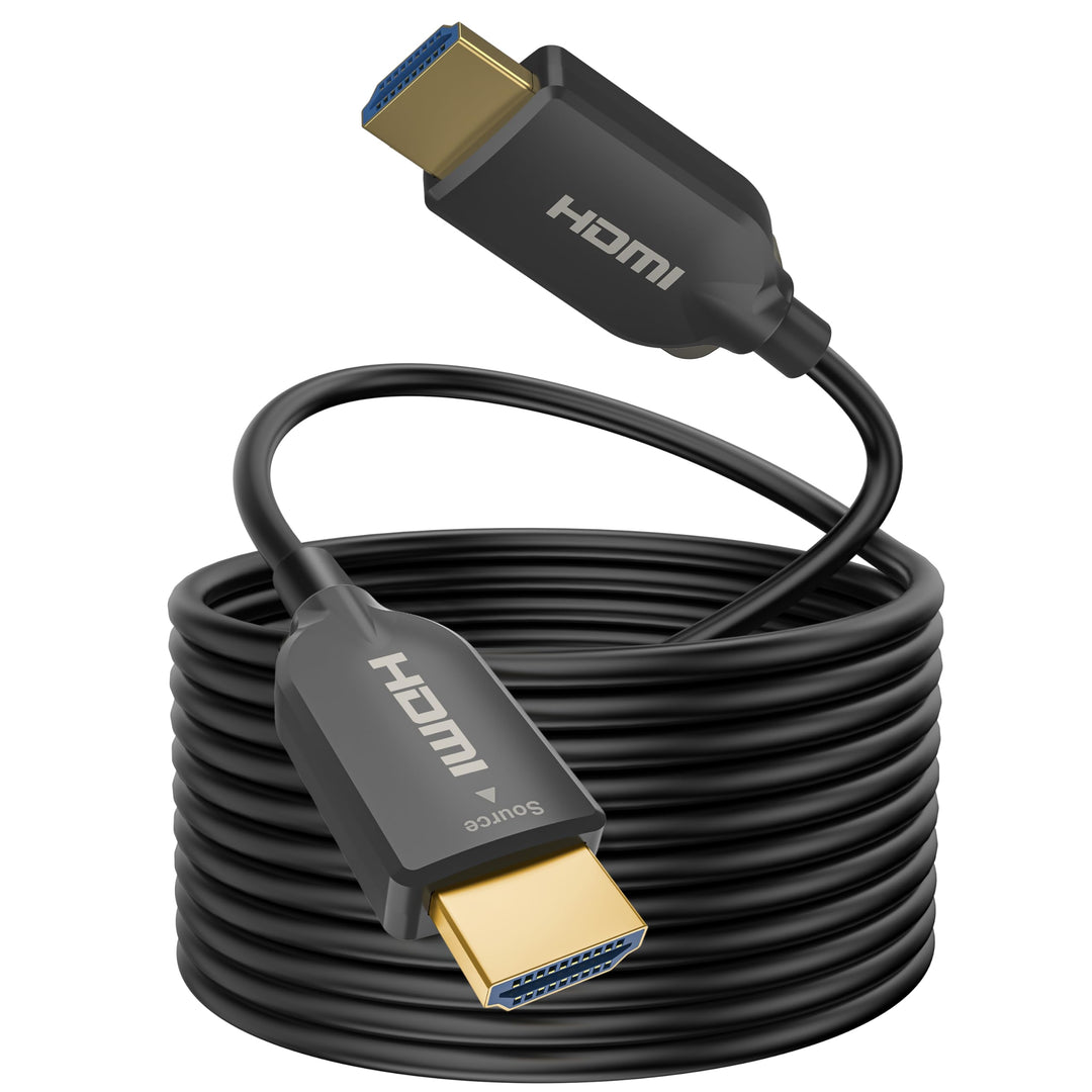SOEYBAE 4K HDMI Glasfaserkabel HDMI Kabel 2.0 4K@60Hz 18Gbps HDCP 2.2 3D HDR (100M), 100M