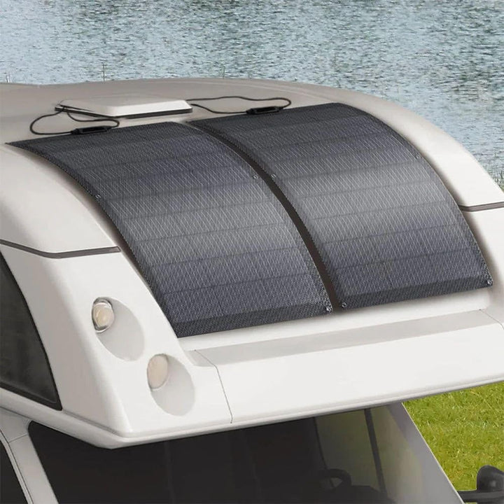 Ecoflow 100W Solar Panel Flexibles Monokristallines Solarpanel IP68 hocheffizient Solarmodul Solarze