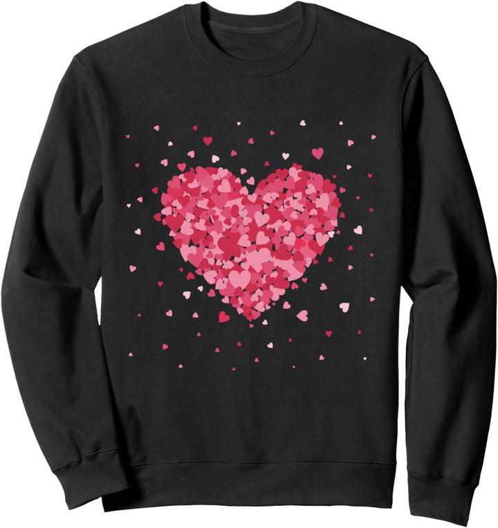 Pink Heart Love LGBTQ Pride Gay Rainbow support equal rights Sweatshirt