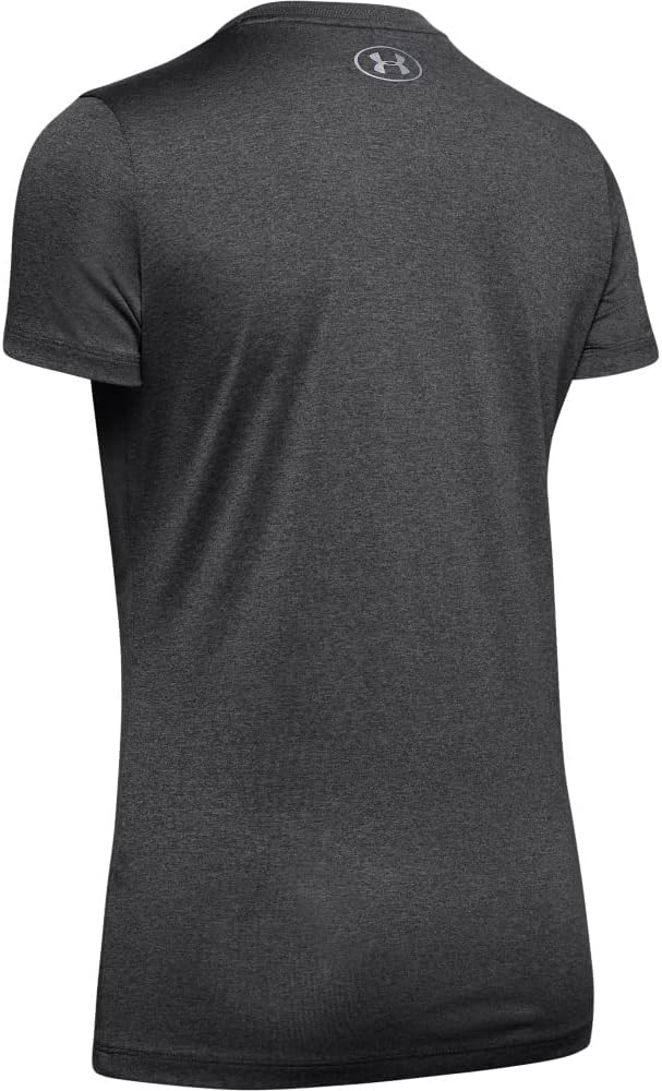 Under Armour Damen Fitness T-Shirt und Tank Tech Short Sleeve Solid XS Carbon Heather, XS Carbon Hea