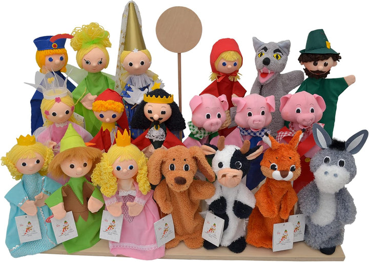 Handpuppen-Ständer Displayständer bis zu 19 Handpuppen Ständerhalter Puppenständerhalter, 51 cm, für