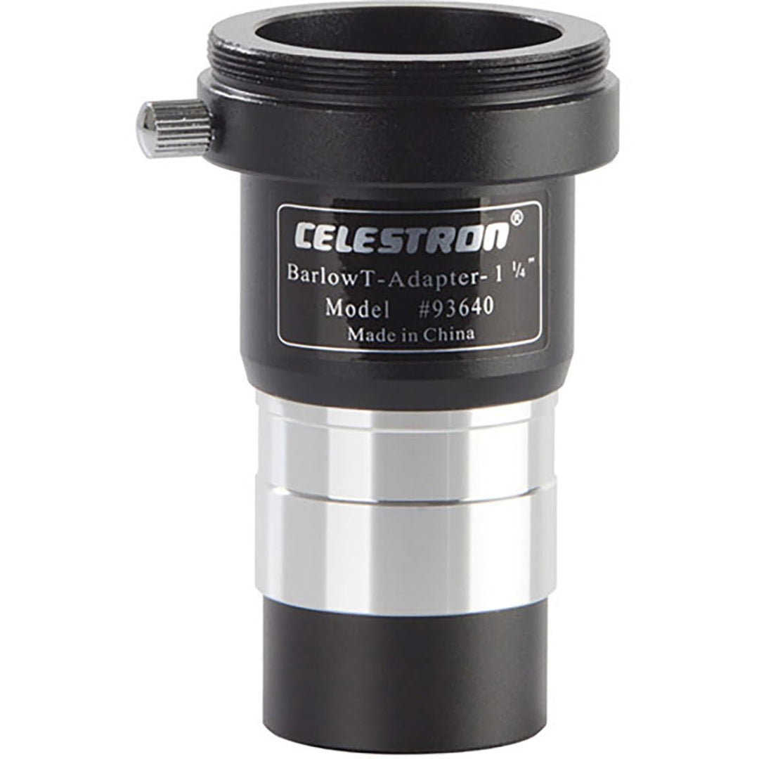 Celestron 93640 1,25'' Universal Barlow- und T-Adapter, Schwarz Single, Single