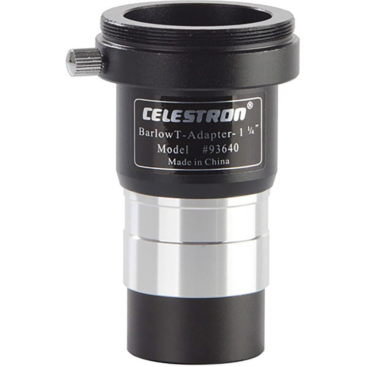Celestron 93640 1,25'' Universal Barlow- und T-Adapter, Schwarz Single, Single
