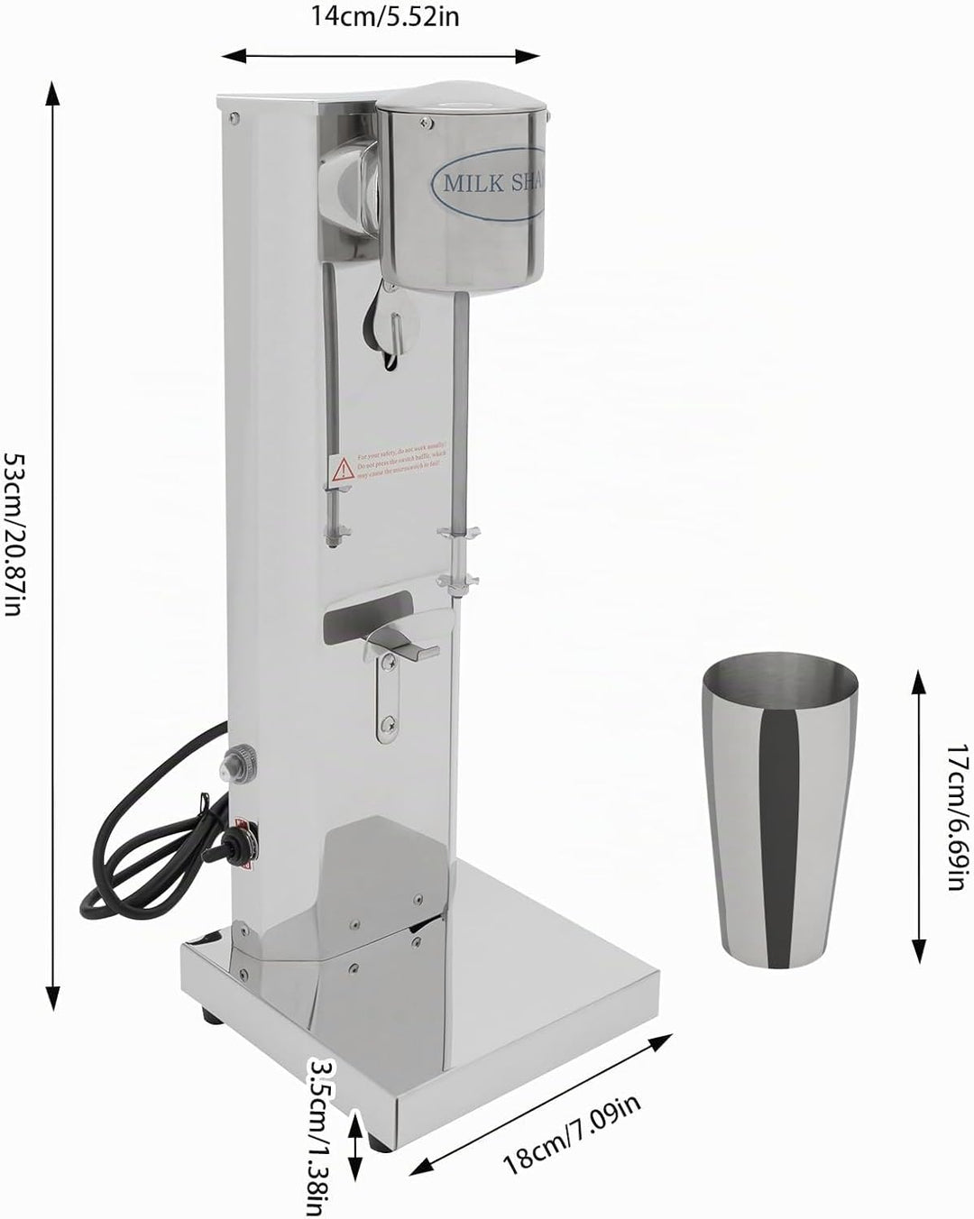 650ML Eiweiss Shaker Elektrisch Milchshake Mixer Proteinshake 220V Frappe Elektrisch Protein Shaker