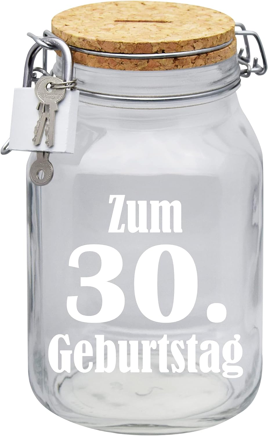 Spardose Zum 30. Geburtstag Geld Geschenk Idee Transparent XL
