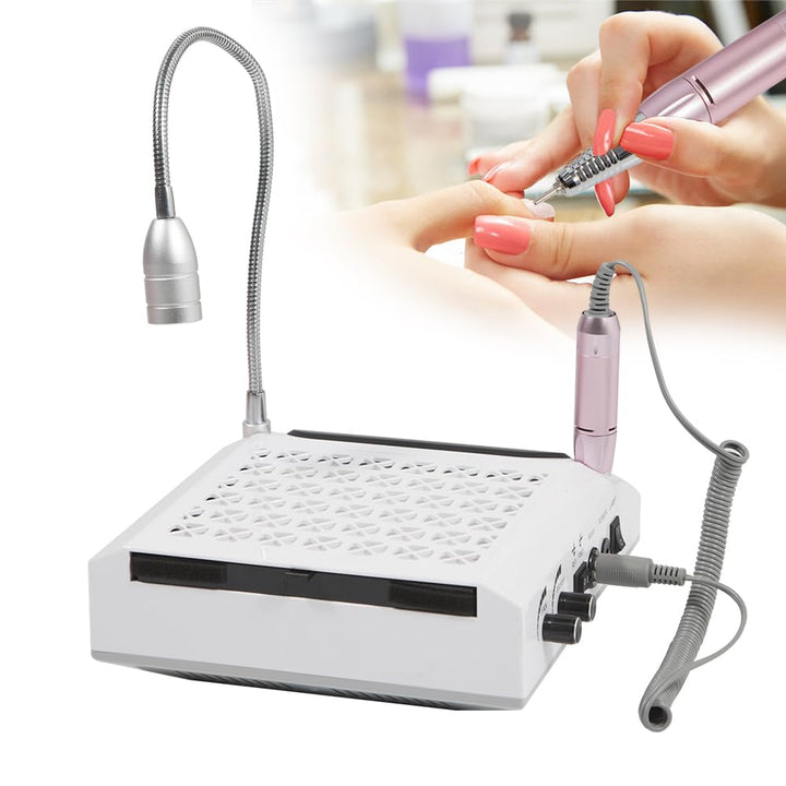 4 in 1 Staubabsaugung Nagelstudio &amp; Zuhause mit Nagelfräser 4300 U/min 23×23×7cm Elektrisch Nagelsta