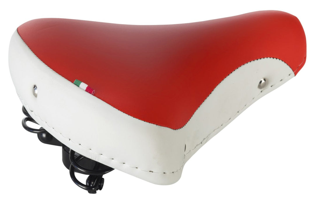 Cicli Bonin Monte Grappa Sättel Einheitsgrösse weiss / rot, Einheitsgrösse weiss / rot