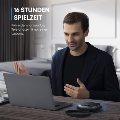 Anker PowerConf S500 Konferenz-Lautsprecher mit Zoom Zertifizierung, USB-C Bluetooth-Lautsprecher fü
