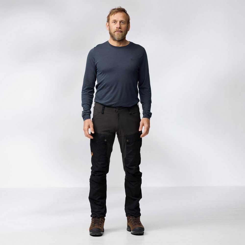 Fjällräven Herren Abisko Wool Ls M T-Shirt L Basalt, L Basalt