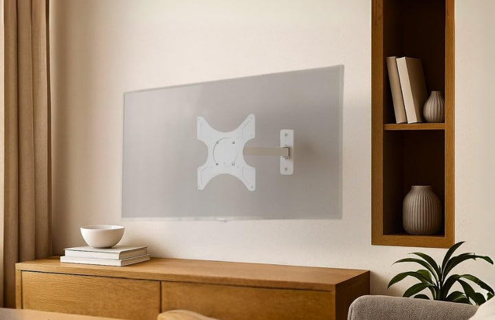 Techly ICA-LCD-2901WH TV-Wandhalterung 48,3cm (19) - 94,0cm (37) Neigbar+Schwenkbar Weiss