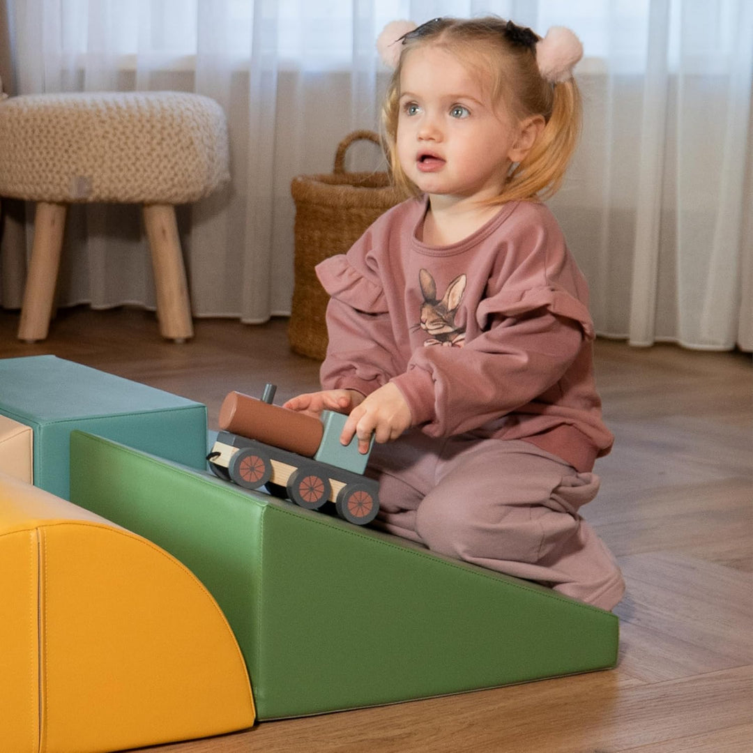 IGLU SOFT PLAY Set mit 3 Schaumstoffblöcken für die Motorik für Babys weich riesig aus Schaumstoff (