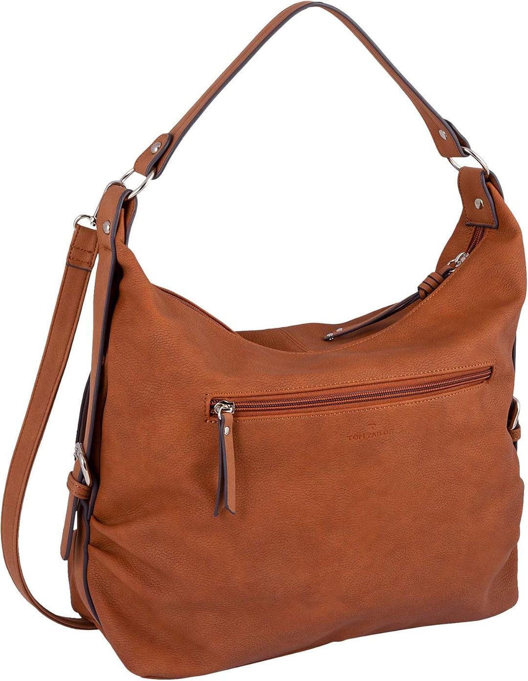 TOM TAILOR bags Caia Damen Hobo Bag Schultertasche 37 x 14 x 30 Cognac, 37 x 14 x 30 Cognac