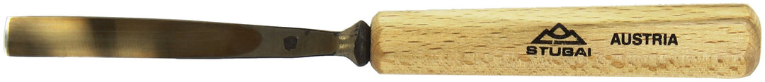 STUBAI Stemmeisen Stechbeitel Serie 52 - Form 14 | Gebogenes Hohleisen 10 mm, mit Holzgriff, zum Vor