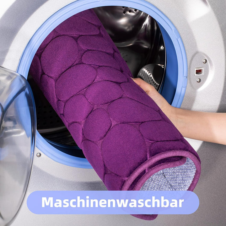 chakme Badematte Memoryschaum Badteppich Saugfähige Badvorleger Badezimmerteppich Duschmatte Deko Fu
