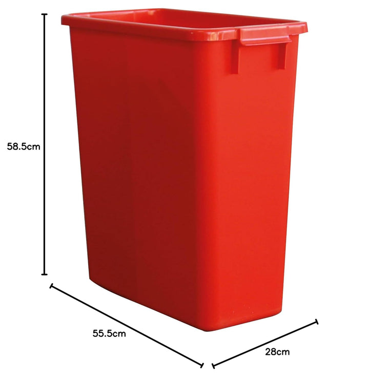 Graf Mehrzweck-Behälter eckig 60 Liter rot