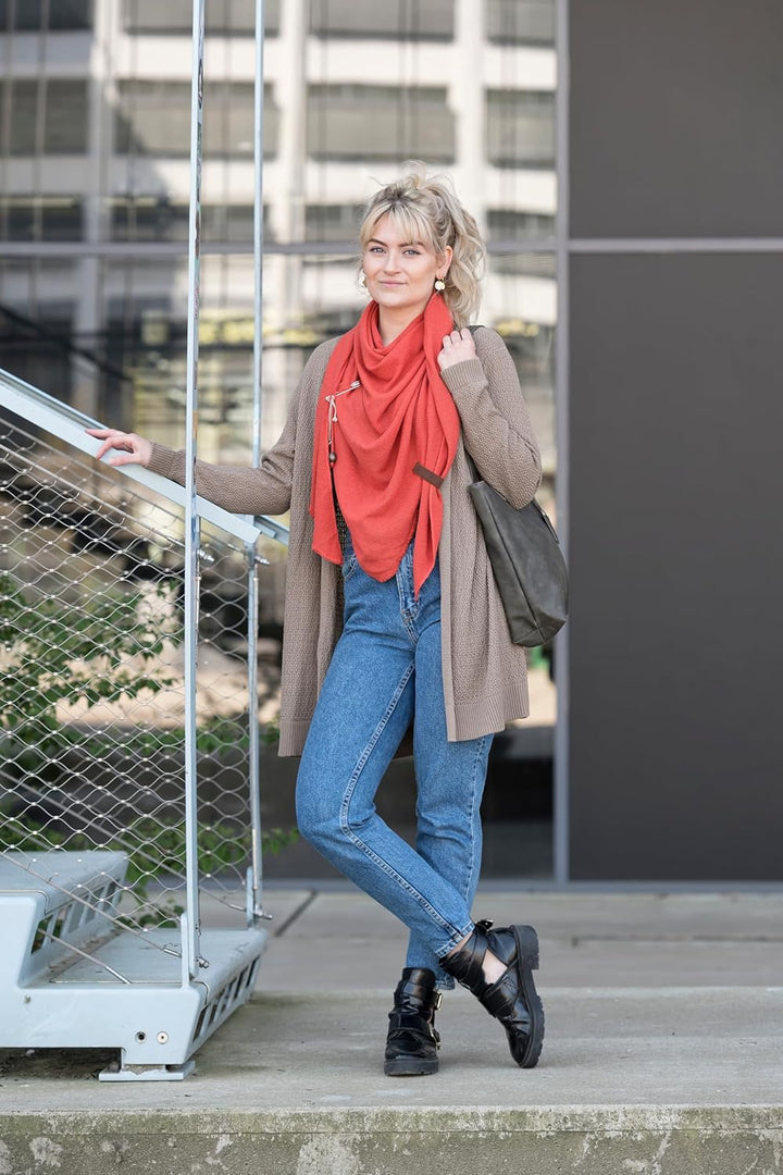 KNIT FACTORY - Sofia Handtasche - Stylische Damen Tasche - Mit Reissverschluss Verschliessbare Innen