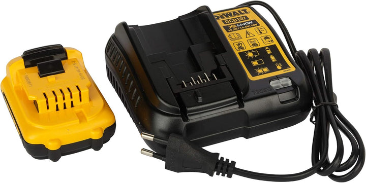 DEWALT DCE089D1R-QW Multilinienlaser 3x360°, rot, 10,8V/2Ah, 10.8 V, schwarz/gelb