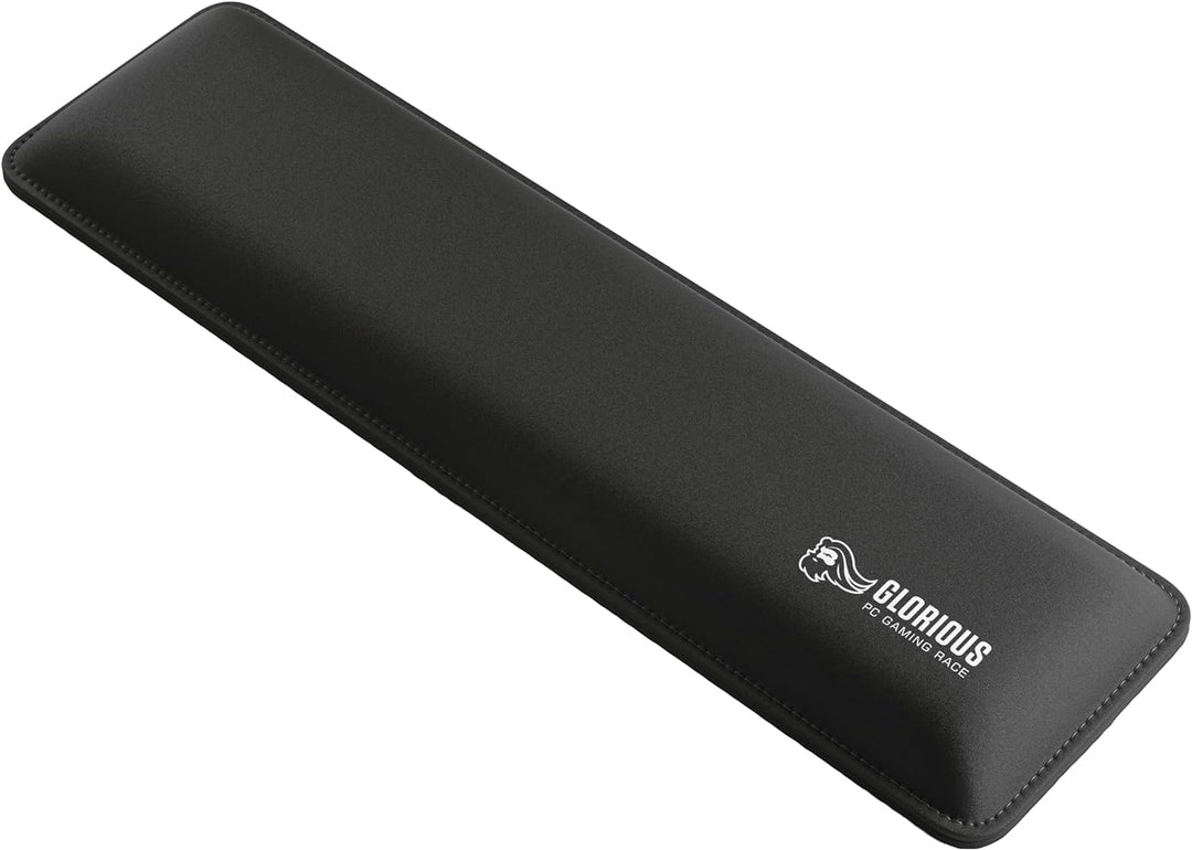 Glorious Gaming Padded Keyboard Wrist Rest (TKL, 25 mm stark) - gesteppte Ränder, glatte Stoffoberfl