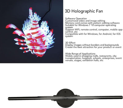 3D Hologramm Projektor 1080 x 276P, 276 Stück LEDs, Sternenhimmel Projektor Software Betrieb App Ste