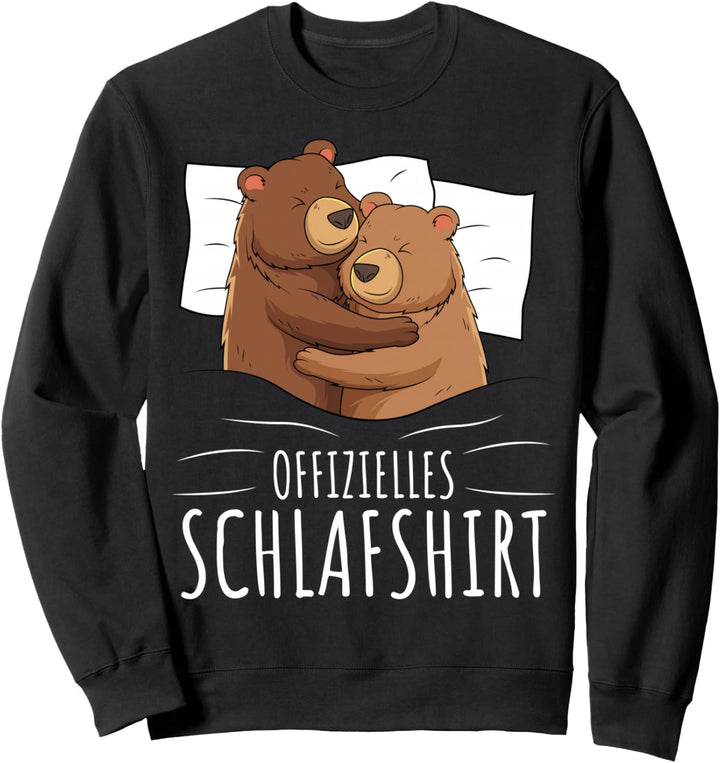 Offizielles Schlafshirt Bär Grizzly Braunbär Sweatshirt