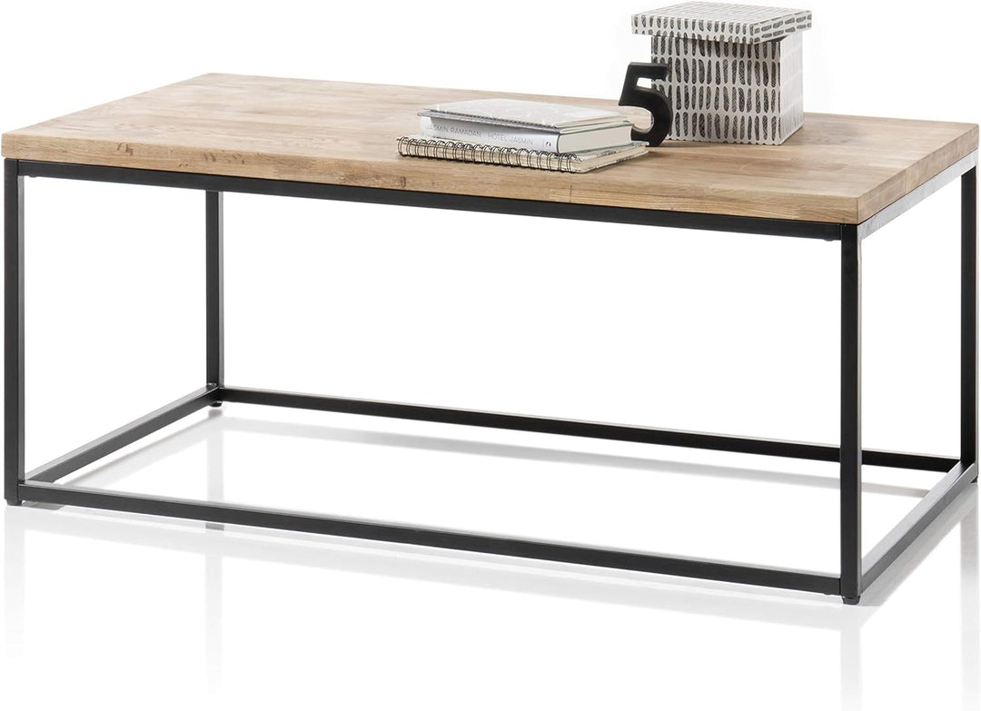 Robas Lund Couchtisch Beistelltisch, Schwarz, 50x40 cm und 45x37 cm 50x40cm und 45x37cm, 50x40cm und