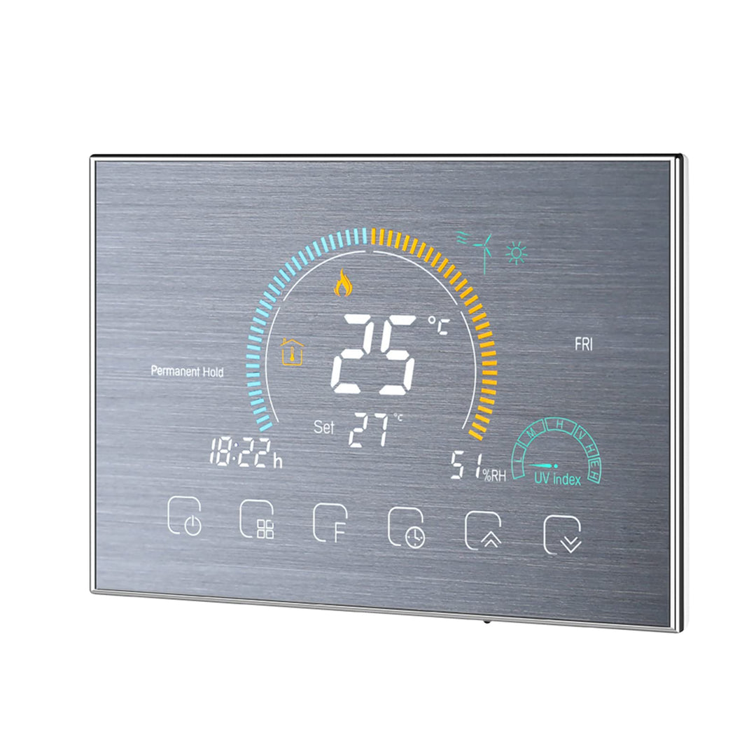 Kavolet Wi-Fi Smart Programmierbarer Thermostat für Wasser-/Gaskessel mit UV-Index/Feuchtigkeitsanze