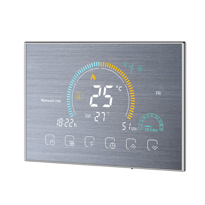 Kavolet Wi-Fi Smart Programmierbarer Thermostat für Wasser-/Gaskessel mit UV-Index/Feuchtigkeitsanze