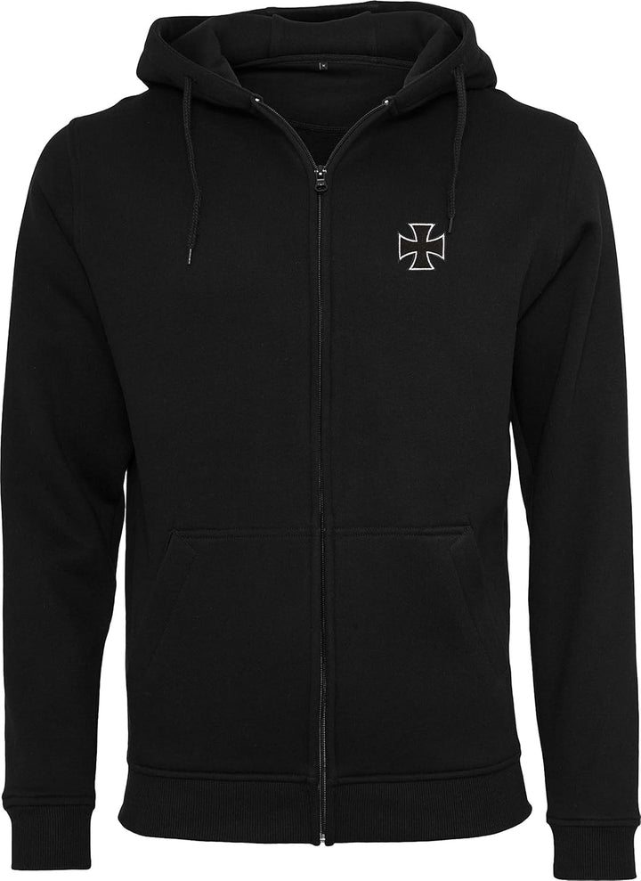 Baddery Biker Hoodie Herren : Biker Pray - Sweatjacke Männer Motorrad Kapuzenjacke - Geschenk Motorr