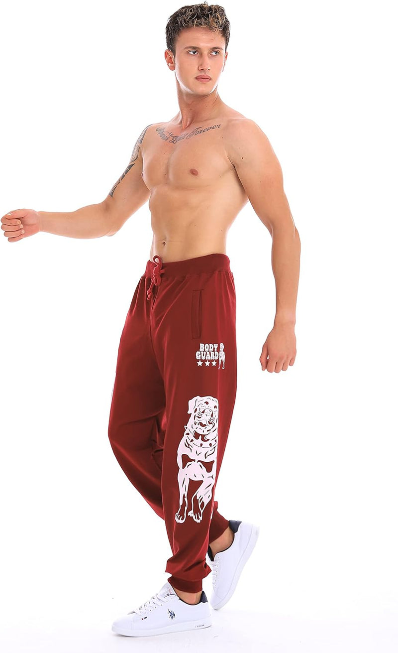 Raff & Taff Jogginghose Sweatpants Sporthose Bulldog Bodyguard aus hochwertiger Baumwollmischung 5XL