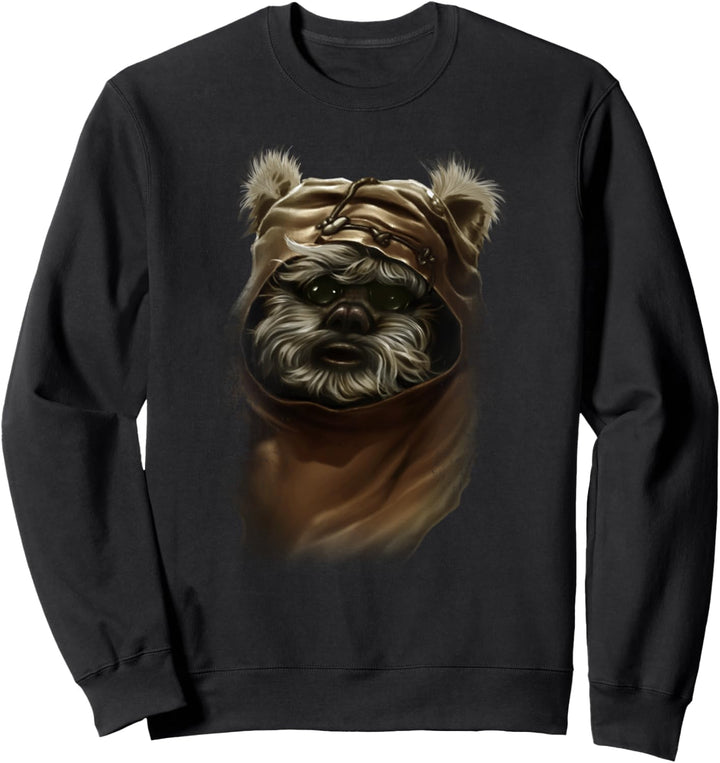Star Wars Wicket Ewok Portrait Painting C1 Sweatshirt